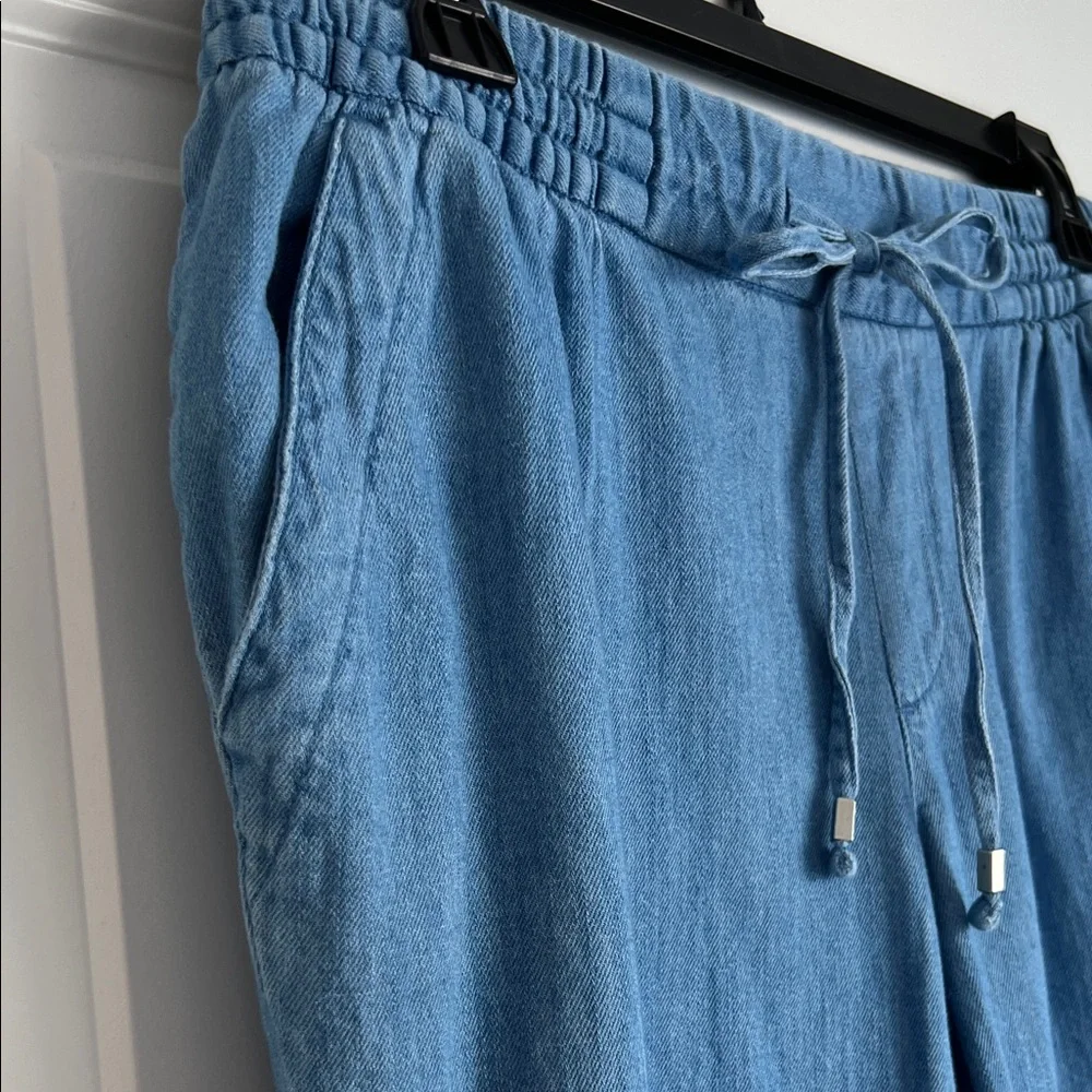 NWOT • Old Navy Chambray Tie-Waist Crop • Women’s Small - Picture 6 of 14